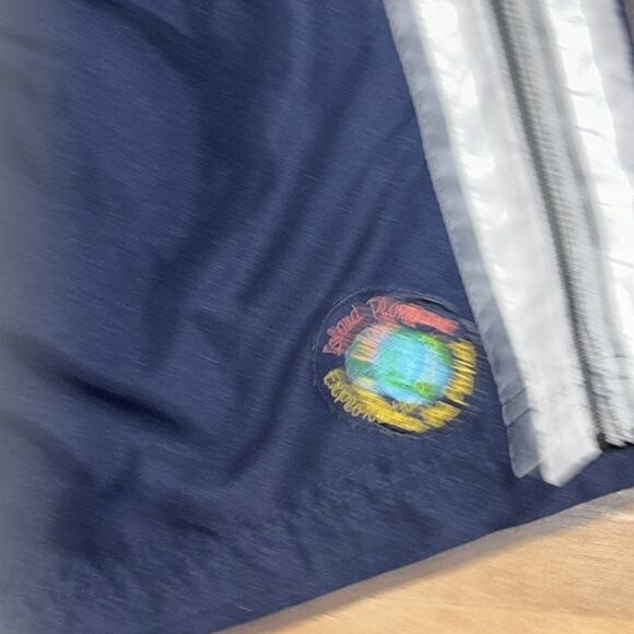 Mens Island Planet Navy Blue Swim Shorts Small - Picture 2 of 5
